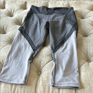 Lulumon tights knee length three shades‎ of gray
